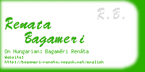 renata bagameri business card
