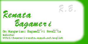 renata bagameri business card